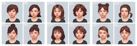 Kids Hair Transformation Collection #4 by Maytaiii: Hairstyles for Boys and Girls