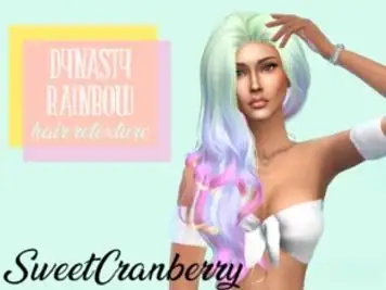 Dynasty Pastel Rainbow hair Anto's retexture