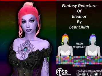Fantasy Retexture of Eleanor hair by LeahLillith