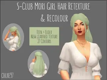 S-Club Mori Girl Hair RETEXTURE **MESH REQUIRED**