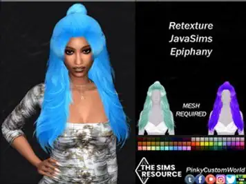 Retexture of Epiphany hair by JavaSims