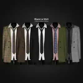Blazer with Shirt by Gorillax3 - Men's Tops Collection