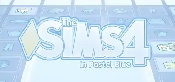 Pastel Blue UI Mod for The Sims 4