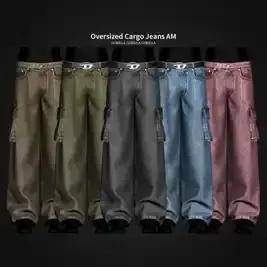 Gorillax3 Men's Oversized Cargo Jeans