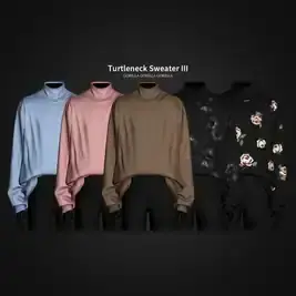 Gorillax3 Men's Turtleneck Sweater III