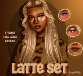 latte makeup set ☕