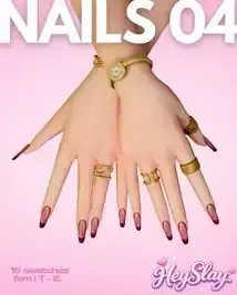 Sims 4 Baddie | Nails 04