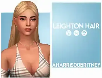 Long Straight Blonde Hair Pushed Back [MM]