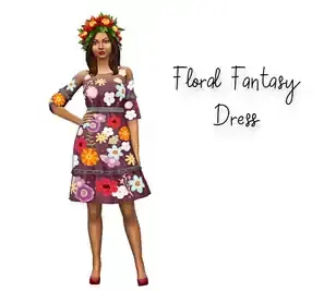 Floral Fantasy Dress
