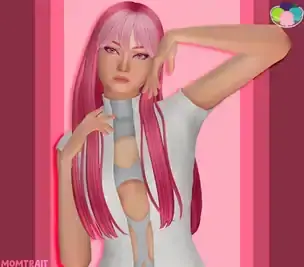 Fantasy Hair Set - Futuristic Spy By DaylifeSims