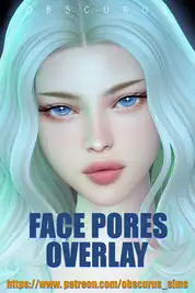Face pores and 2D lashes for your sims!