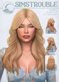 Mirela Hairstyle (2 Versions) by simstrouble