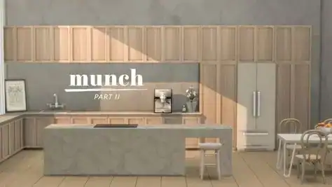 Kitchen Furniture Set (Counter Island / Cabinet / Counter)