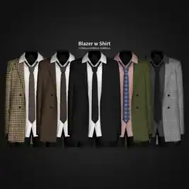 Blazer with Shirt by Gorillax3 - Men's Tops Collection