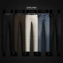 AlphaCream Denim (Male Jeans Collection -  AlphaCC Clothing Sets for Sims)
