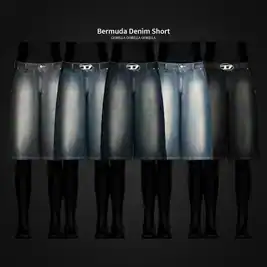 Gorillax3 Men's Bermuda Denim Shorts