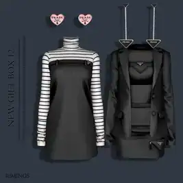 RimingsGiftBox12 (Exclusive Fashion  Bundle: Tops, Dresses, Sets, Alpha CC, Skirts, Jewelry)