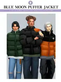 Blue Moon Puffer Jacket Set
