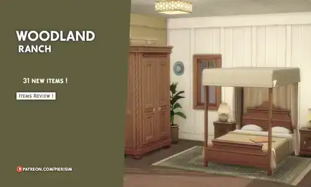 Woodland Ranch Suite (Pierisim - Bedroom  Accessories, AlphaCC Furniture & Beds Set)
