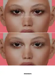 Eyelashes with Long and Short Strands for Female[Alpha]