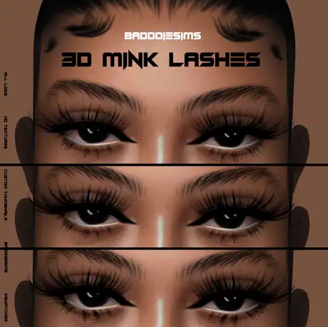 3D Mink Lashes by Baddie Sims L1 & L3 · Option 1
