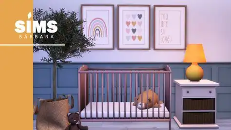 SIMS 4 - Rainbow Nursery Small Wall Art 