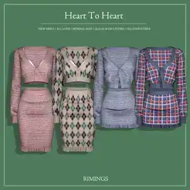 Heart to Heart: Women's Skirts Collection by RIMINGS