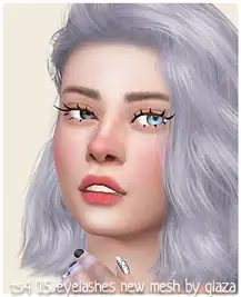ts4 15 eyelashes new mesh by glaza