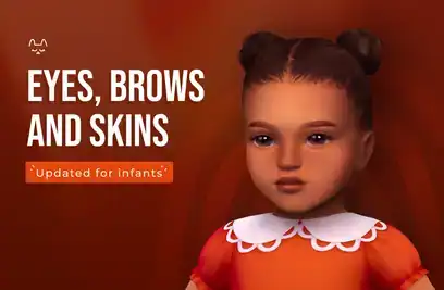 Eyes, Brows and skin updated for infants! | TwistedCat
