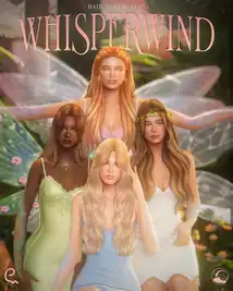 Whisperwind Hair Collection 🧚🏽 An Enrique & Simstrouble Collaboration 🍃