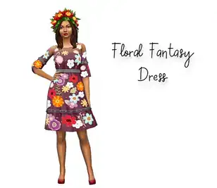 Floral Fantasy Dress