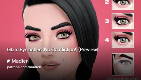 Glam Eyelashes (No Confliction!) (Preview)