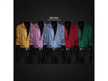 Silk Shirt by Gorillax3 - Men's Tops Collection