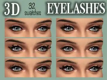 Feminine 3D Eyelashes by Lyonalife
