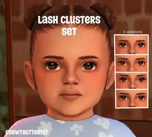 2D cluster lashes set