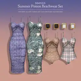 Summer Serenade Beachwear - Rimings'  Ensemble (Dresses, Sets, Rings, Earrings for Alpha Females)