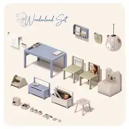 Woodenland Set - Furniture and Clutter