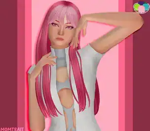 Fantasy Hair Set - Futuristic Spy By DaylifeSims