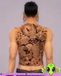 Japanese Chest and Back Tattoo