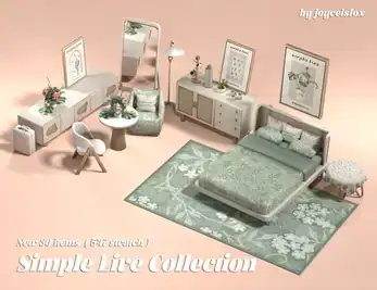 JoyceisFoxLiveSet (Simple Collection  Update 03/05/24 - Accessories, Alphas, Beds, Rooms)