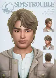 Pedro Hairstyle (2 Versions) by simstrouble