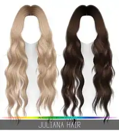 Super Long Middle Parted Loose Wave Hairstyle [MM]