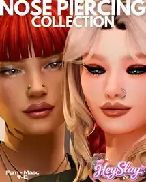 Sims 4 Baddie | Nose Piercing Collection