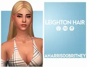 Long Straight Blonde Hair Pushed Back [MM]