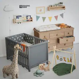 Sims 4 Serenity Nursery - Safari Playmat