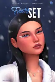 Frosty Style Makeup Pack (Eyeliner / Eyelashes / Eyeshadow)
