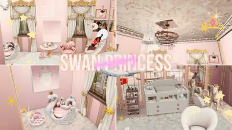 SWAN PRINCESS NURSERY - Build for TS4 ❤