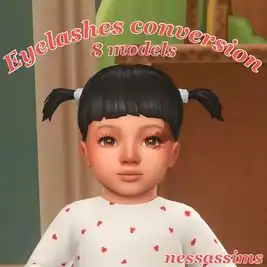 ❀2D Eyelashes conversions for infants❀
