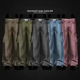 Gorillax3 Men's Oversized Cargo Jeans