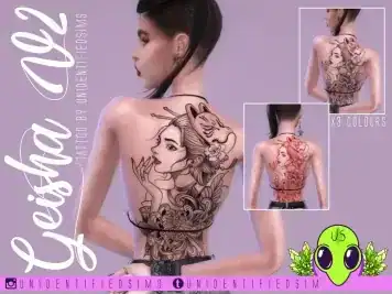 Geisha V2 Tattoo